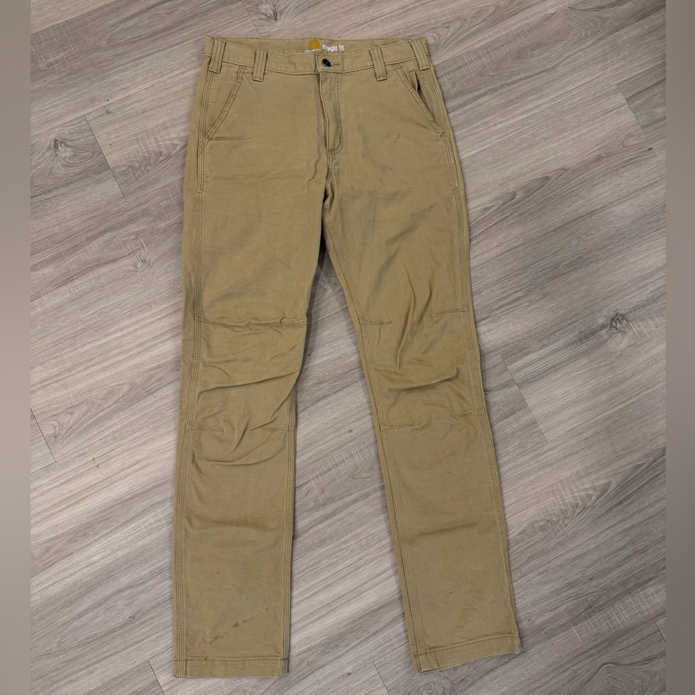 Carhartt Men's Khaki Straight Fit Pants 32x34
